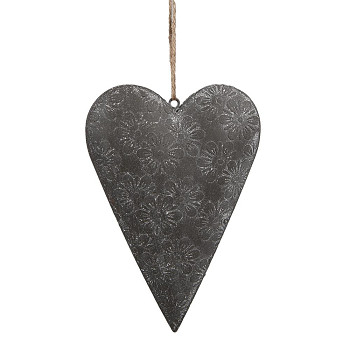 Dekorativní kovové srdce Clayre & Eef 6Y5569M