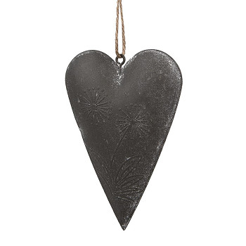 Dekorativní kovové srdce Clayre & Eef 6Y5570