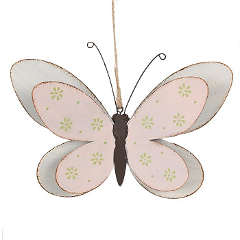 Dekorativní kovový motýl Clayre & Eef 6Y5578M