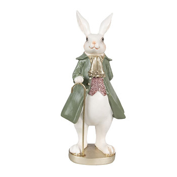 Dekorativní figurka králíka s hůlkou Clayre & Eef 6PR4058