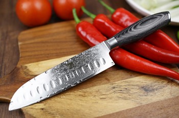 Santoku nůž 7" XINZUO KÓČI 67 vrstev damaškové oceli