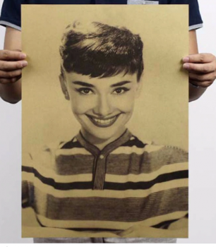 Plakát Audrey Hepburn 51,5x36cm Vintage č.18