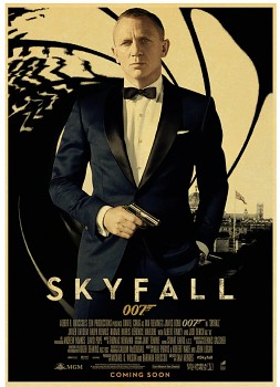Plakát James Bond Agent 007, Daniel Craig, Skyfall č.075, 29.7 x 42 cm