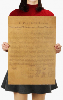Plakát deklarace nezávislosti, č.086, 50.5 x 36 cm