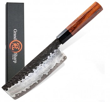 Nůž Nakiri 6.7" GRAND SHARP TOKUŠIMA vysoce uhlíková ocel