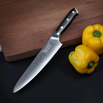 Šéfkuchařský nůž 8" Sunnecko IŠAKAWA 73 vrstev damaškové oceli